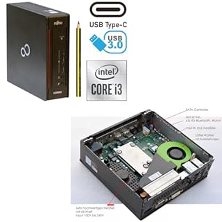 Mini pc Fujitsu Esprimo Q957 • Intel Core i3 6100T • 8GB Ram • 256 GB Ssd • ingresso Type-C e WIFI • windwos 11 pro + office 365 (ricondizionato)