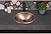 Monarch Abode 17-inch Hand Hammered Pure Copper Oval Drop-in Bathroom Sink, Bathroom Sink Drop-in, Top Mount for Powder Room, Home Restroom or Guest Bath