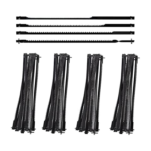 JTEX 4 Inch Scroll Saw Blade Pin End Replacement for Dremel Moto-Saw MS20 MS51 MS52 MS53-48 Pack Cover