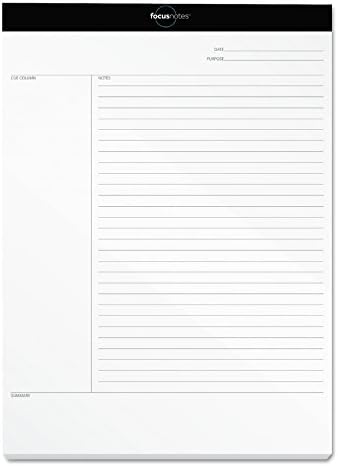 Oxford FocusNotes Writing Pad, 8-1/2" x 11-3/4", 50 Sheets (77103)