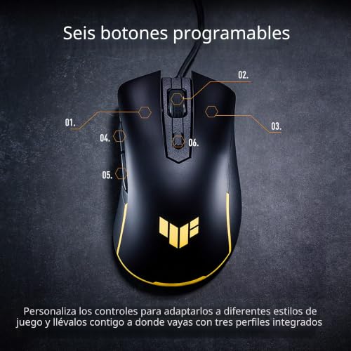 Miniatura 6 de ASUS TUF Gaming M3 Gen II - Ratón Gaming con Cable - Negro