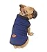 Rantow Animale domestico Cappotto giacca foderato in pile per cani Cucciolo Bottoni invernali Vestiti caldi del vestito della maglia per il chihuahua Corgi Bulldog?Navy Blu XXL)