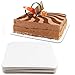 White Quarter Sheet Cake Board Rectangle Grease Proof Sturdy Pad Full 12 Pack Set Boards Bakery
