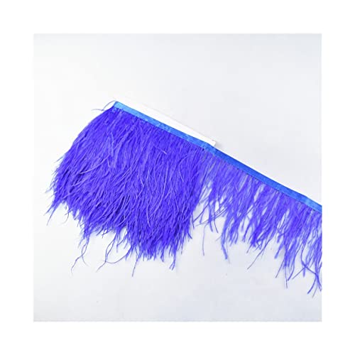 Plumes d'autruche blanches 8-10cm pour customiser une robe de soirée - 4
