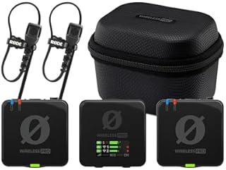 Røde Wireless Pro Bezprzewodowy System Mikrofonowy, Czarny, 4,6 x 4,4 x 2 cm