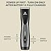 Andis 79160 Supra ZR II Cordless Rechargeable Hair Clipper, Detachable Blade Clipper, Lithium-Ion Powerful Battery, Black