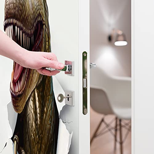 Finest Folia Türfolie 90x200 cm Türtapete Türposter Folie für Tür Wohnzimmer Kinderzimmer Küche Türaufkleber Bad Aufkleber selbstklebend TF04 (09 Dino)