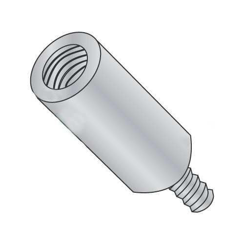 3/16" OD Round Standoffs (Male-Female) / 4-40 x 1 1/8" / Aluminum/Outer Diameter: 3/16" / Thread Size: 4-40 / Length: 1 1/8" (Carton: 1,000 pcs)