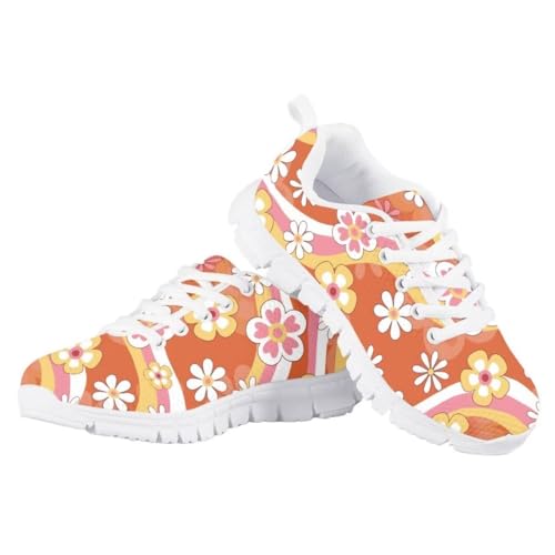 Pinupub Kids Running Shoe for Boys Girls Lace-up Running Tennis Sneakers Casual Sports Shoes4