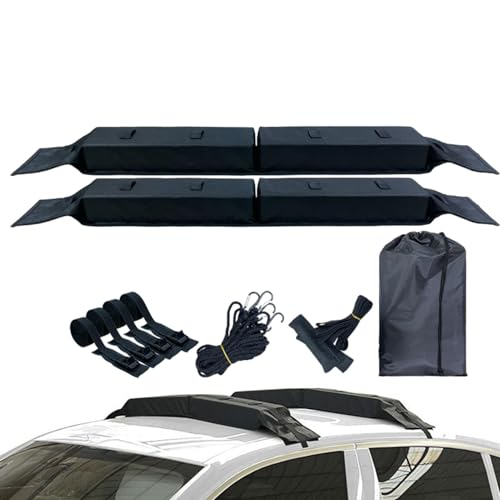 Barres de toit pour voiture universelles porte-bagages de toit en tissu mousse EVA pliable