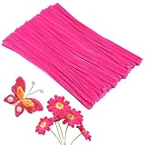 ZXIIXZ 100Pcs Pipe Cleaners, Pipe Cleaners Craft, Chenille Stems Creative Craft Pipe Cleaners for Festivals Flower Making, Crafting Pipe Cleaners for DIY Decorations/Rose
