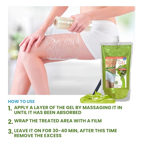 Gel Anti Celulitis y Adelgazante de Algas, Envoltura Corporal Reafirmante y Reductora, Tratamiento Anticelulitico con Aparato, en Cabina y Casa, Firming Body Wrap, 1000 ml - imagen 6