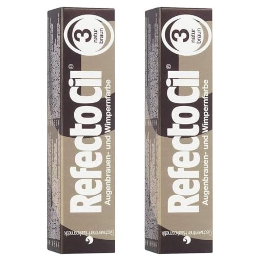 Rafectocil Cream Tint Brown No.3-15ML (Pack of 2) Eyebrow Tint and Hair Color Dye - Professional Long-Lasting Hair Dye