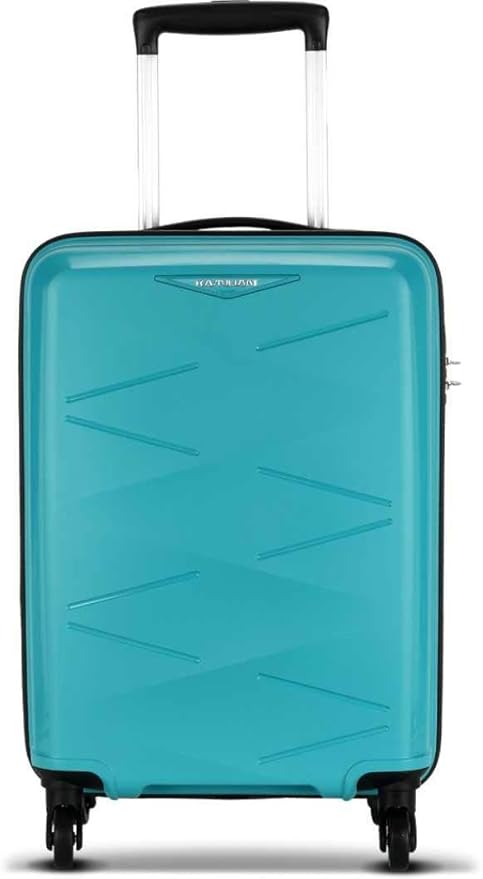 KAMILIANT by AMERICAN TOURISTER Polypropylene 68 cms Aqua Hardsided Check-in Luggage (KAM TRIPRISM SP 68CM - Aqua)