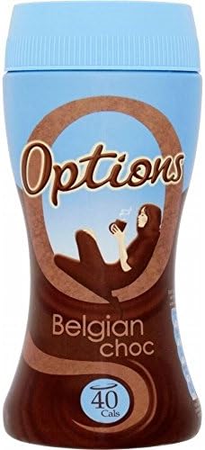 Options Belgian Chocolate Instant Hot Chocolate Drink (220g)