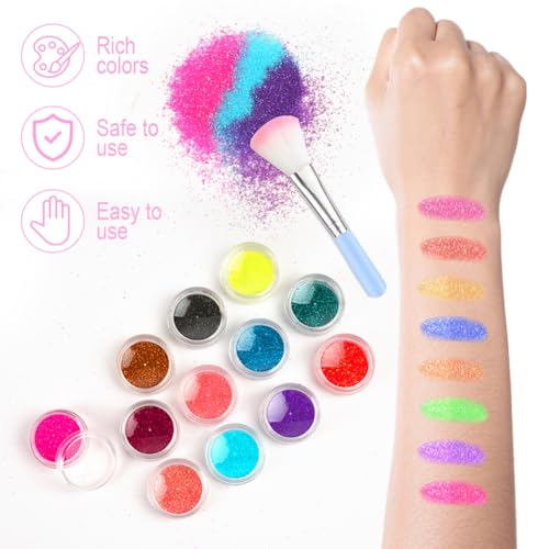Glitzer Tattoo Set von Aybuy für kreative Anwendungen
