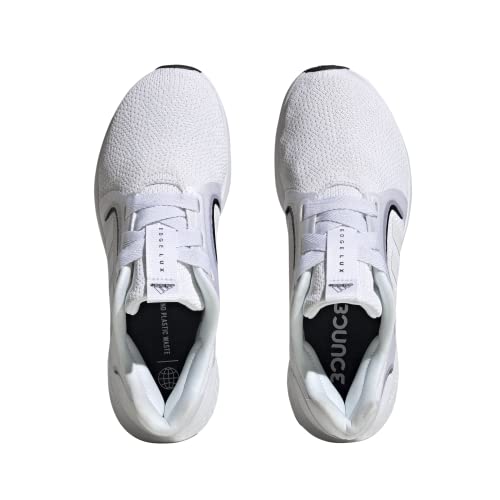 Adidas Women's Edge Lux 5 Sneaker, White/White/Black, 8 #TOP3