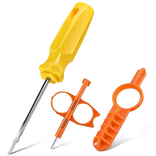 Gulfmew Sprinkler Tool Kit Compatible with Hunter & Compatible with Rain Bird, Adjustment Tool Set for Lawn Irrigation Maintenance(Yellow, Orange)