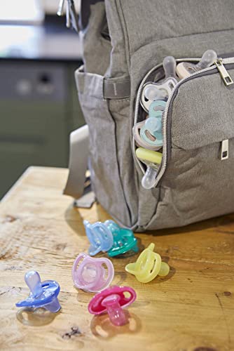Tommee Tippee Ultra-Light Silicone Pacifier, Symmetrical One-Piece Design, Bpa-Free Silicone Binkies, 0-6M, 4-Count #TOP5