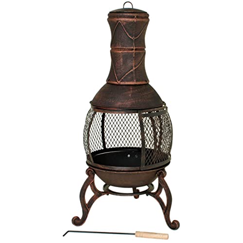 VARILANDO Terrassenofen, Abdeckplane Feuerkorb, Feuerschale, Feuerstellen für den Garten