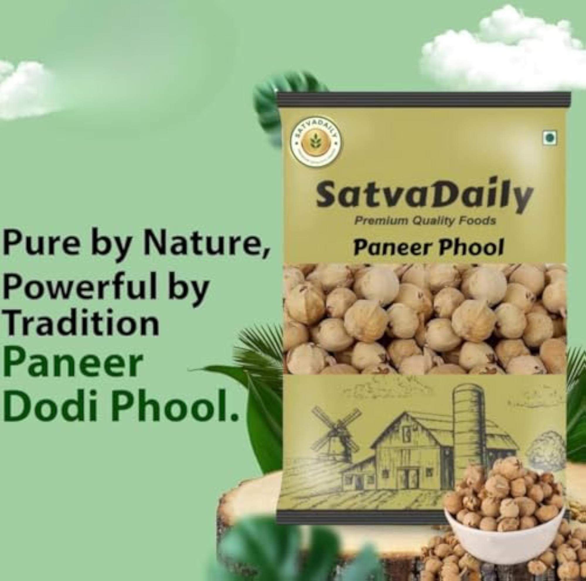 SatvaDaily Dried Paneer Phool for Religious Rituals and Pooja