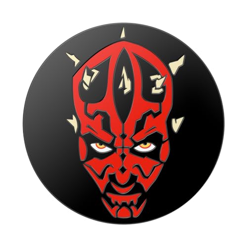 Image of PopSockets: PopGrip - Stand and Grip for Smartphone and Tablet with Interchangeable Top - Enamel Darth Maul