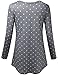connche Quinee Tunic Tops to Wear with Leggings,Womens Double Layer Nursing Shirt Breastfeeding Winter Maternity Tunic Polka Dots Gray M