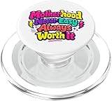 La Maternidad Nunca es fácil Siempre Vale la pena Mamá Vida PopSockets PopGrip para MagSafe