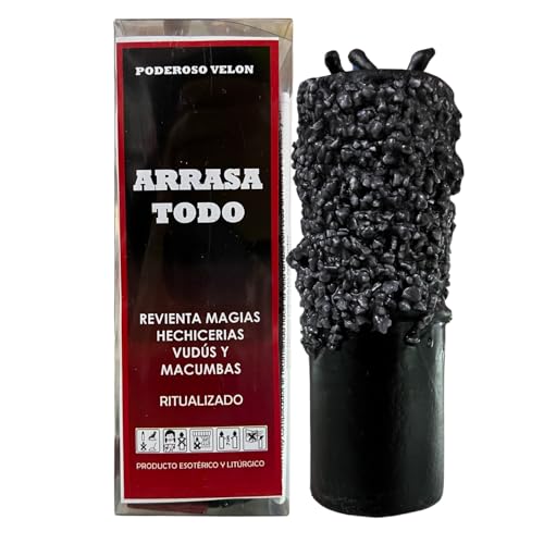 Velón Arrasa Todo Con Triple Mecha Para Reventar Magias Velón Ritualizado Para Romper Maldiciones, Mal De Ojo, Hechizos, Trabajos De Magia Negra, Vudús O Macumbas.