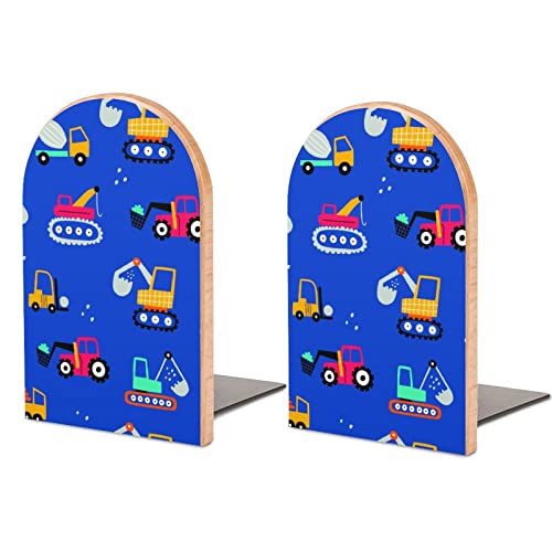 Serre-Livres de Voitures pour étagères pour contenir des Livres Bouchons de Livres antidérapants Robustes Bureau à Domicile décoratif en Bois