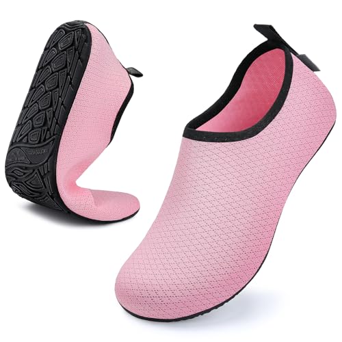 Image of WateLves Womens and Mens Kids Water Shoes Barefoot Quick-Dry Aqua Socks for Beach Swim Surf Yoga Exercise