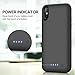 Battery Case for iPhone X/XS/10, 6500mAh Portable Protective Charging Case Extended Rechargeable Battery Pack Charger Case Compatible with iPhone X/XS/10 (5.8 inch) (Black)