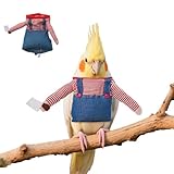SSEISS Bird Deadly Doll Costume, Halloween Party Parrot Clothes, Funny Cockatiel Apparel Accesories Outfits for Budgerigar, African Greys Parakeet, Conure, Mynah, Love Birds, Finches (Large)