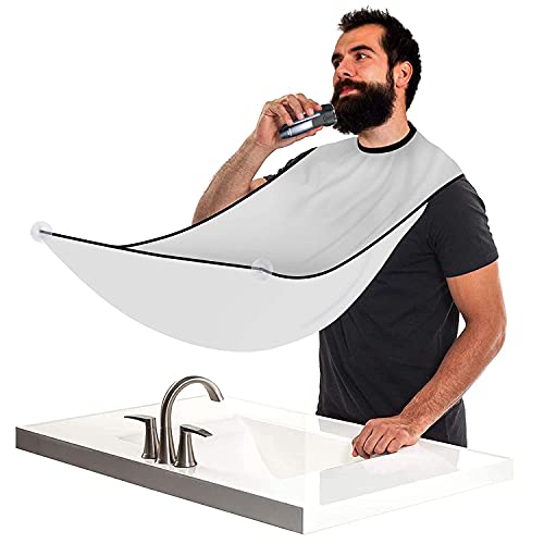 Roktry Beard Bib Apron Beard Catcher for Shaving and Trimming, Gr...