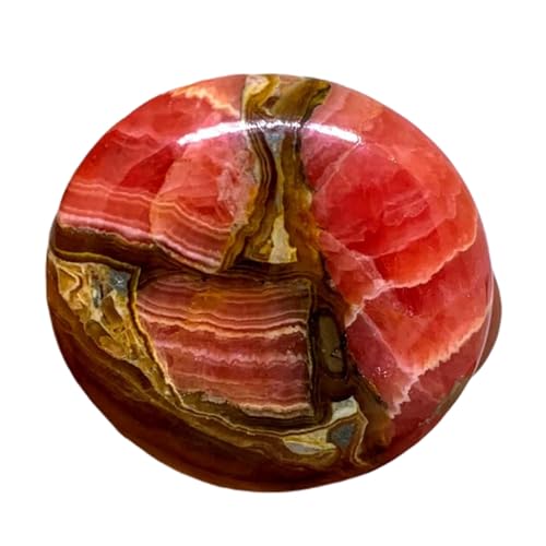 Rhodochrosite ronde 34mm pour bague et pendentif fait main esprit bohème