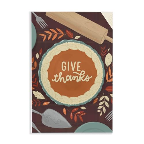 Thanksgiving Kitchen Utensils, 10 x 15 Inch Mounted Print on Wall Plaque