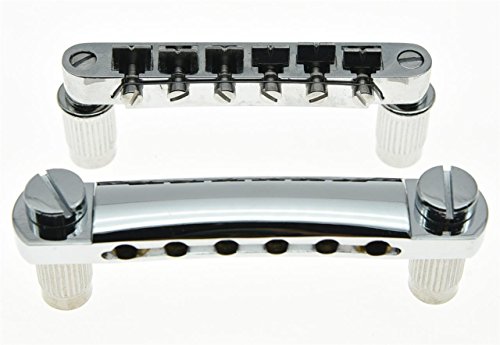Electric Guitar Tune-o-matic Bridge and Tailpiece for Epi LP Les Paul Chrome
