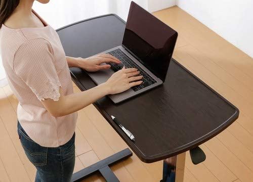 Amazon Co Jp スタンディングデスク 幅90cm 奥行40cm レバー 昇降式 キャスター付き イラストレーター オフィス リフトテーブル 疲れ防止 文房具 オフィス用品