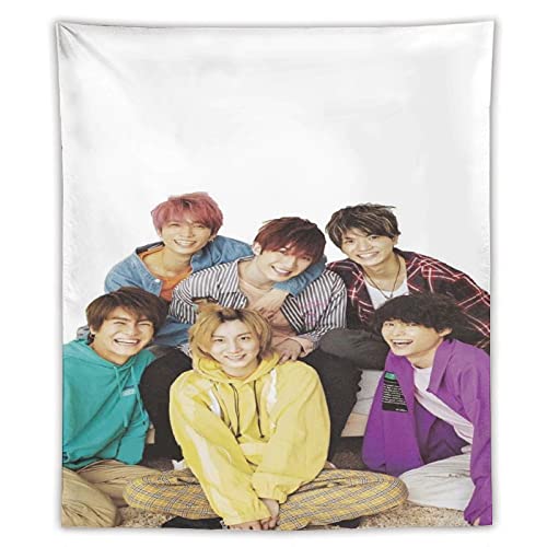 �^�y�X�g���[ �Ǌ|�� �|�X�^�[ �Ǌ|���^�y�X�g���[ �Ǐ��� �Ǌ|���z �� ���r���O���[�� �x�b�h���[�� ���� ���������� ���� ���J�[�e�� ���M�t�g �V���j�� �iSixTONES�i�X�g�[���Y�j,60*50 Inch�j