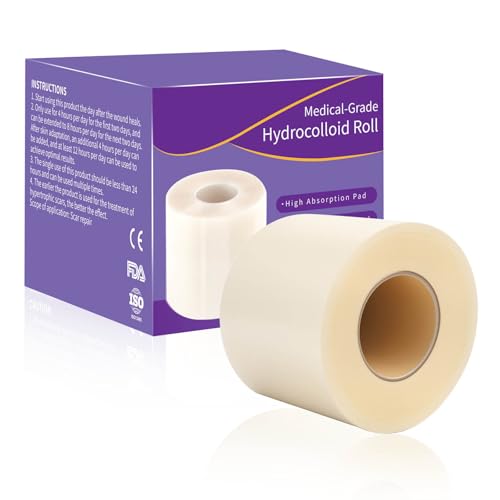 Rotolo idrocolloide 5 cm x 5 m idrocolloidi bendaggio idrocolloide cerotti cerotti cerotti tagliati su misura per vesciche, acne e ferite minori