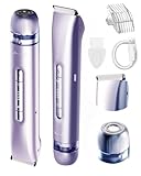 Rasuradora Electrica Bikini Mujer 2 en 1 Depiladora Facial, Depilador USB Recargable, Afeitadora Eléctrica Mujer de Doble...
