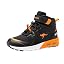 Jet Black Neon Orange