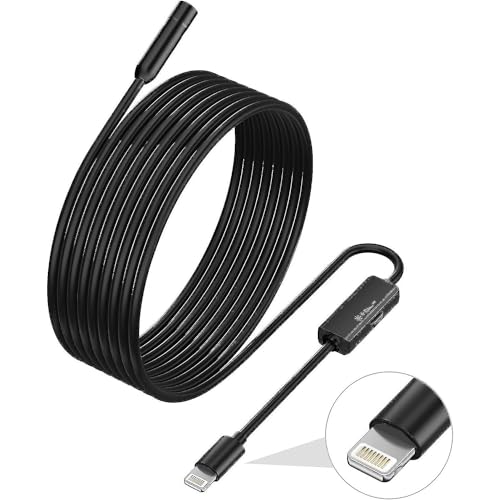 Kamera — Iphone Lıghtning Endeskop Kamera Led Su Geçirmez 5 Metre Borescope Yılan AL4196