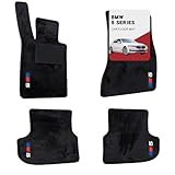 Custom car mats for BMW 5 Series 2018-2023 (530i, 540i, 530e, M550i, 540d) All-Weather Wool Carpet Car Mats, Luminous, Custom Fit, Anti-Slip Full Coverage with Logo