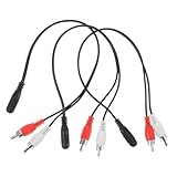 Adaptateur audio 6 : la configuration femelle 5 mm vers double est pour relier des téléviseurs, des écouteurs et d'autres appareils audio, adaptateur femelle