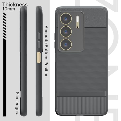 Image of Outlouders Back Cover for Realme C75 | TPU Soft Flexible Shockproof | Full Camera Protection Back Case (Grey)