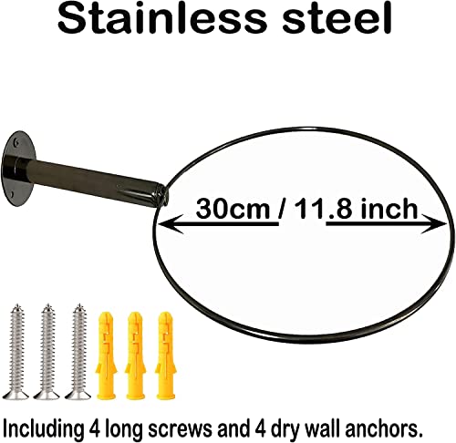 Stainless Steel Exercise Ball Holder - Wall Mounted Yoga Ball Storage Rack, 32 cm to 86 cm (13" to 34"), With Mounting Screws by AUXPhome - Image 2