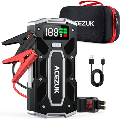 ACEZUK Jump Starter M02, Booster Batterie Voiture, Demarreur de Voiture 7000A