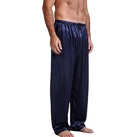 ADYD Men's Satin Silk Lounge Pants Cover