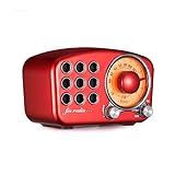 レトロラジオ ワイドfm対応 ブルートゥーススピーカー 小型 FM ラジオ 多機能 ポータブル Bluetooth 簡単操作 音楽プレイヤー MP3 高感度 重低音 AUX TFカード対応 赤 レトロラジオ ワイドfm対応 ブルートゥーススピーカー 小型 FM ラジオ 多機能 ポータブル Bluetooth 簡単操作 音楽プレイヤー MP3 高感度 重低音 AUX TFカード対応 赤